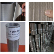 Tissu de filtre en acier inoxydable en acier inoxydable 200X600mesh / 23 microns Filter Fineness
